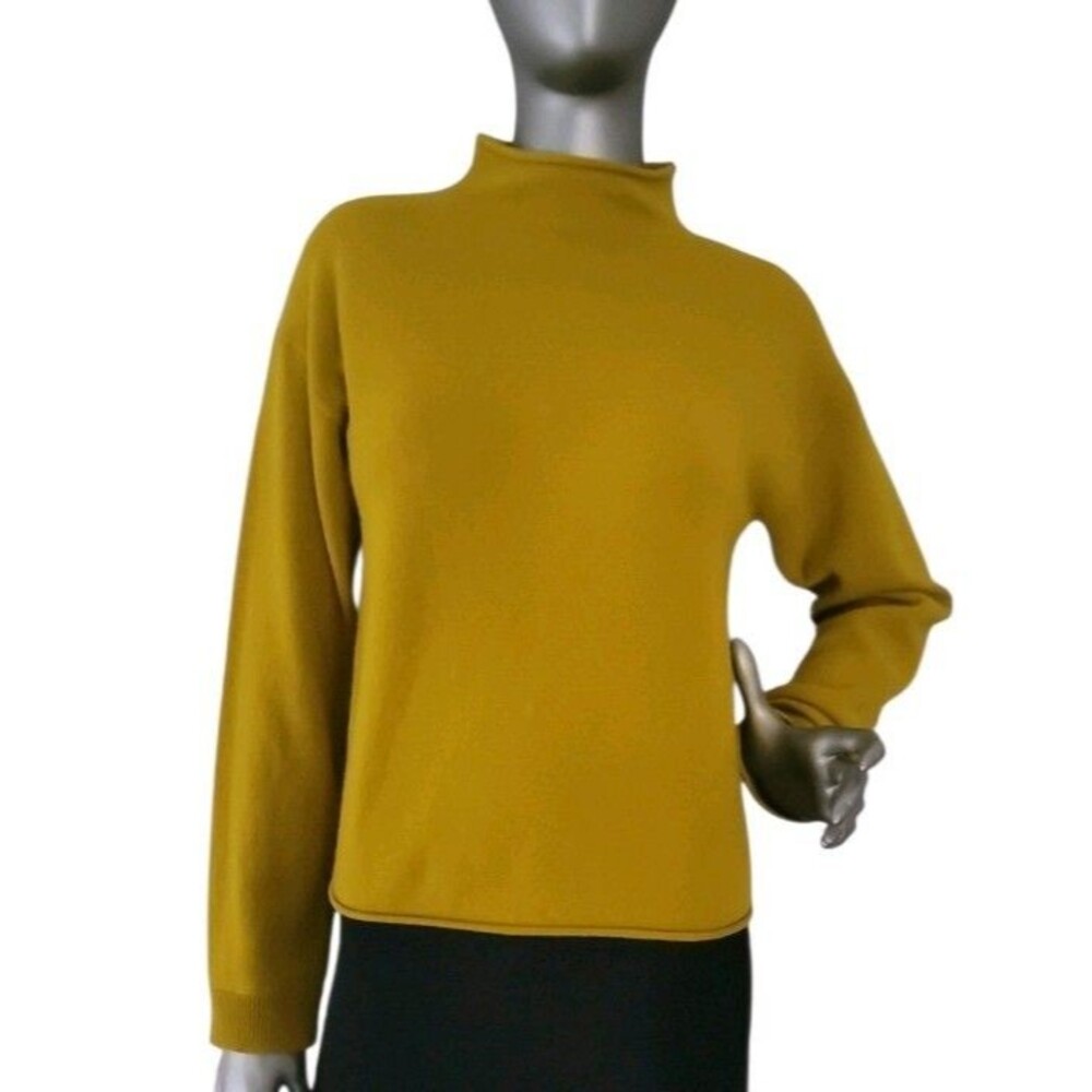 Antonio Melani 100% Cashmere Mock Neck Long Sleeves Sweater Size Small